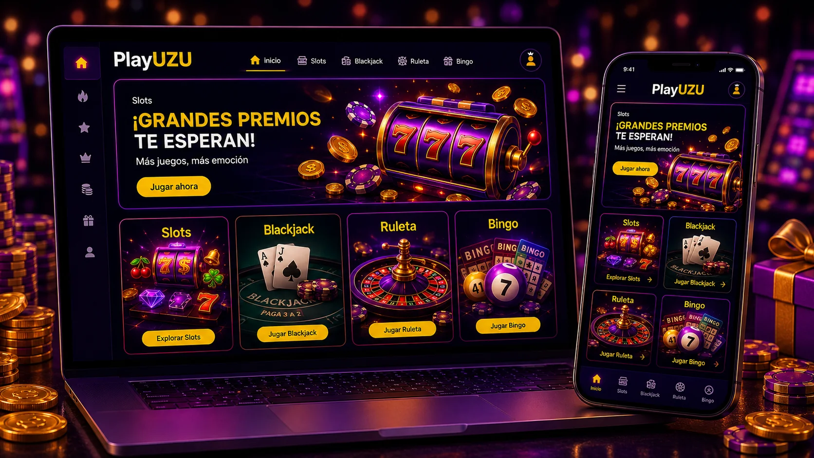 PlayUZU Mexico casino online con plataforma web y app movil